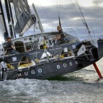 Arrival of the Transat Jacques Vabre 2011 for the second IMOCA 60, Alex Thomson and Guillermo Altadill on Hugo Boss (Farr Design) in Puerto Limon, Costa Rica.