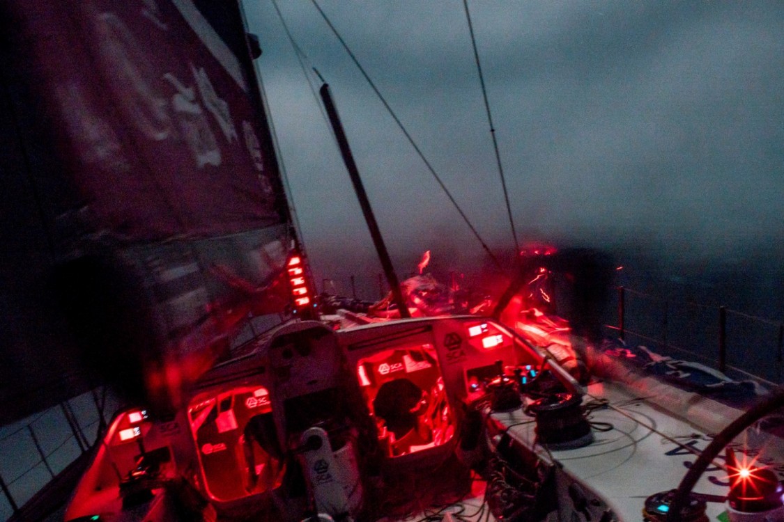 2014-15, ACTION, LEGS, Leg 6, OBR, Team SCA, VOR, Volvo Ocean Race, night, onboard, red lights