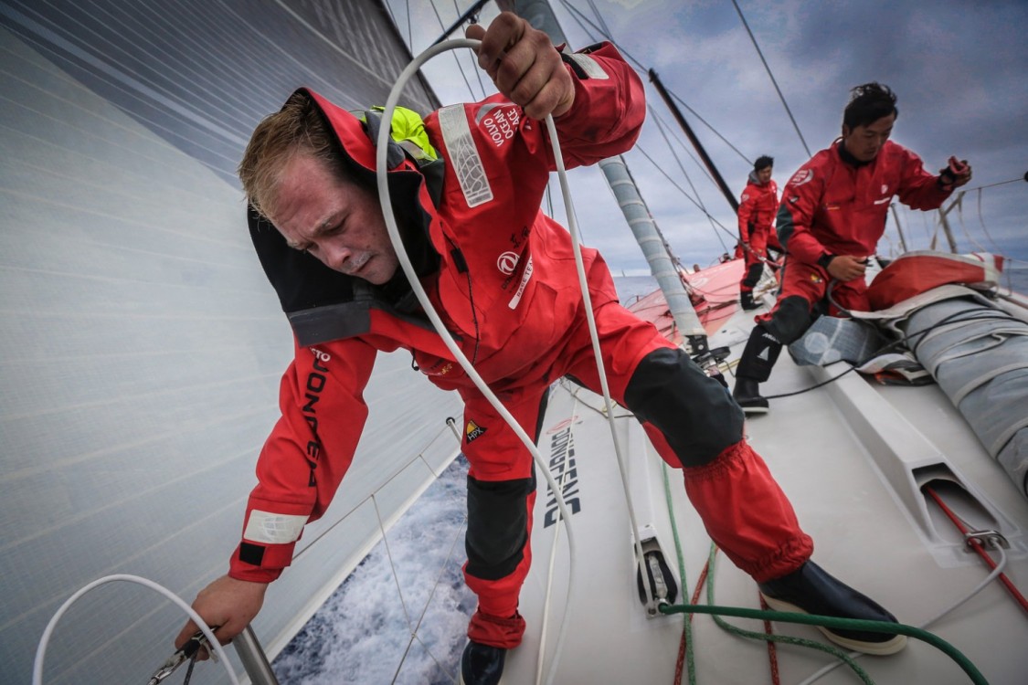 2014-15, Dongfeng Race Team, Leg7, OBR, VOR, Volvo Ocean Race, onboard, Kevin Escoffier, quote, action, bow, Jin Hao Chen, Horace