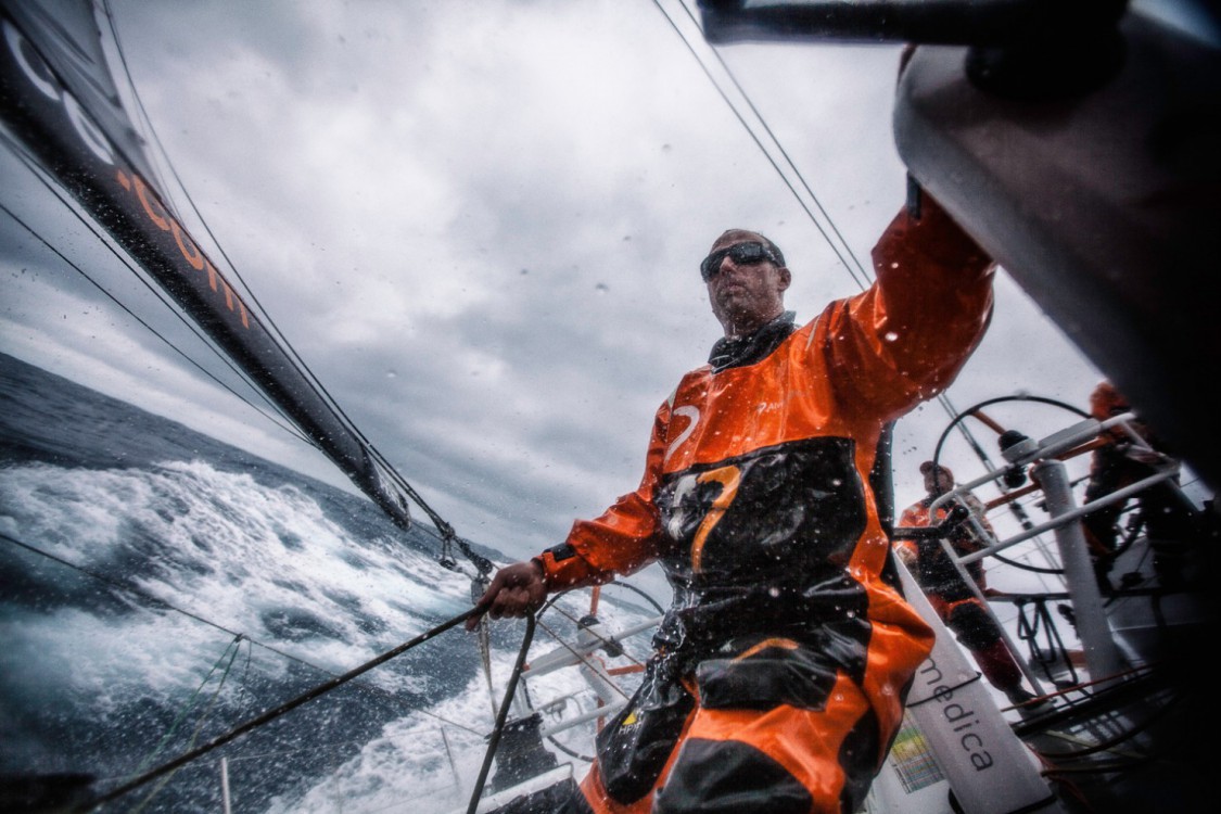 2014-15, Leg7, Onboard, VOR, Volvo Ocean Race, Team Alvimedica, Seb Marsset, trim, splash