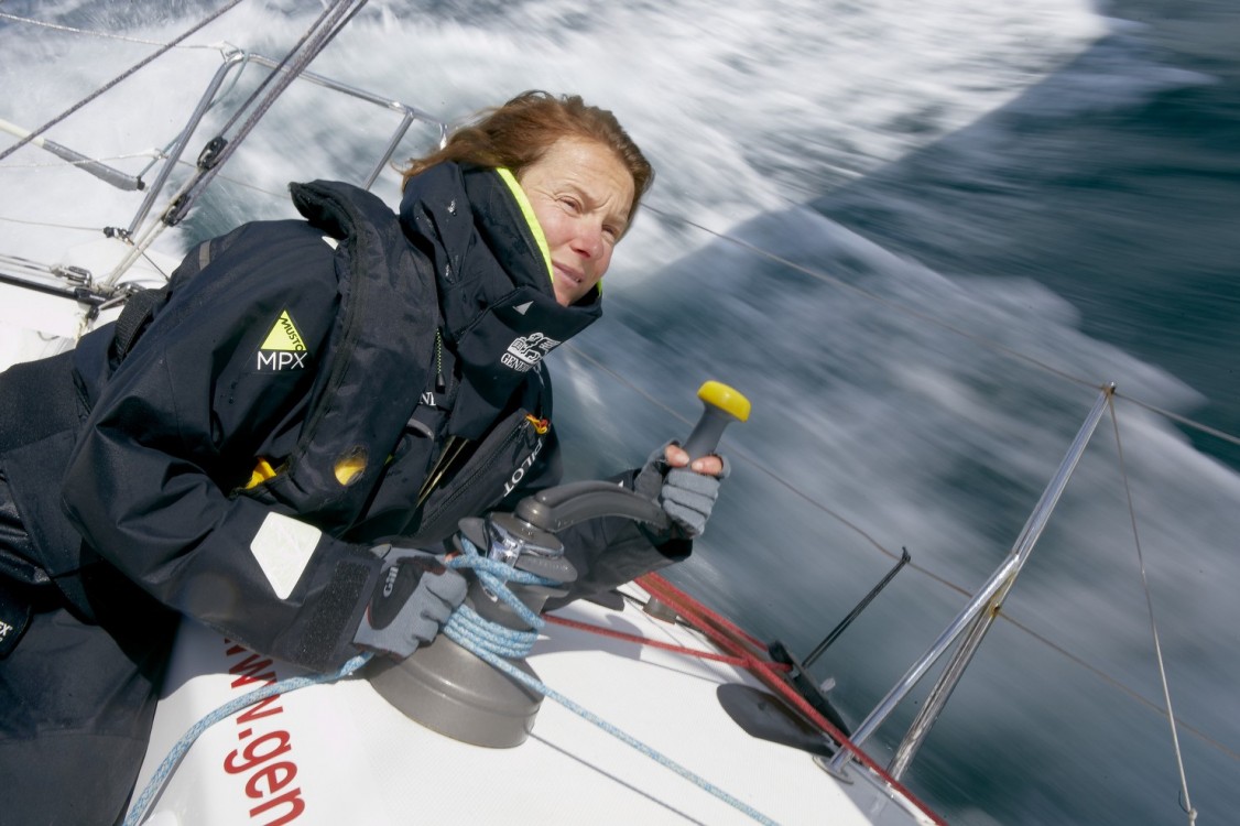 04-2015, OUTSIDE, LORIENT, FRANCE, GENERALI, SOLITAIRE DU FIGARO, MONOCOQUE, FIGARO BENETEAU II, ISABELLE JOSCHKE, GENERALI HORIZON MIXITE