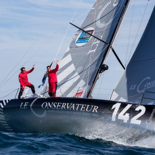 banque image, class 40, course au large, jacques vabre, le conservateur, pierre brasseur, voile, yannick bestaven