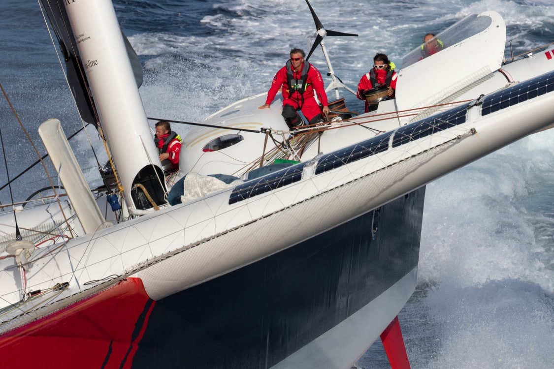 trimaran, octobre, aerial, helico, action, voile, record, entrainement, equipage, multihull, multicoque