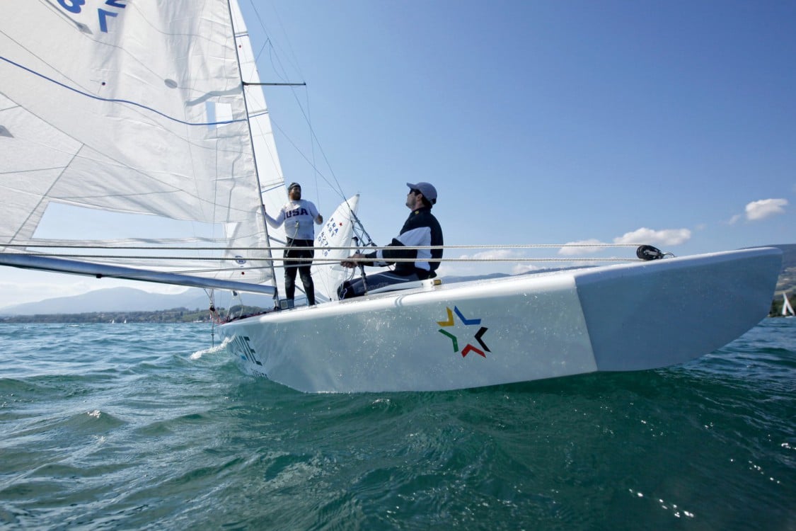 Grandson, Neuchatel Lake, Star, Star Class, Star Sailor League, Swiss, Switzerland, Vaud, boat, color, country, country side, crew, dinghy, event, horizontal, hull, league, mats, monohull, one design, outdoor, race, racing, regatta, sail, sailing, sport, two men, water, wind, yacht, yachting