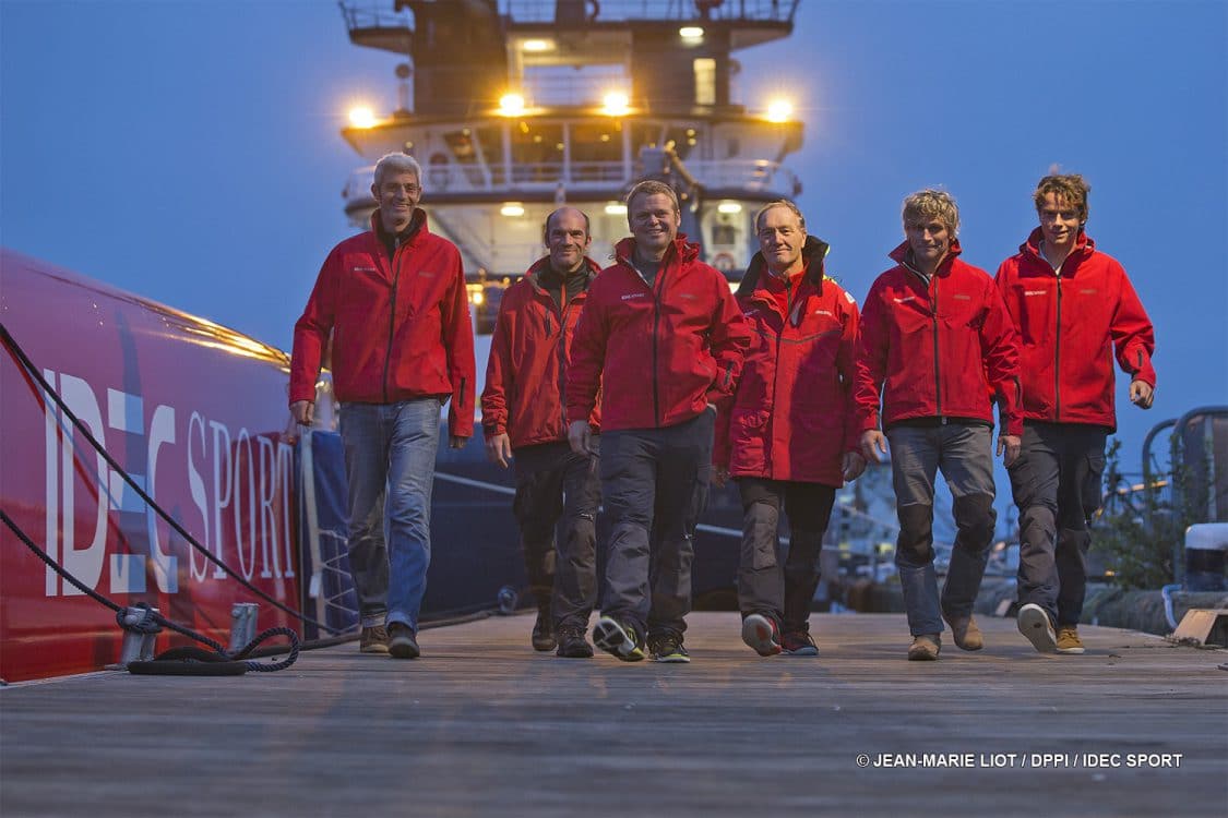 record, tentative, Decembre, tour du monde, circumnavigation, équipage, crew, Brest, trimaran, multicoque, multihull