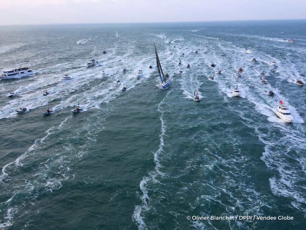 voile, tour du monde, finish, arrivée, solitaire, solo, race, course, vainqueur