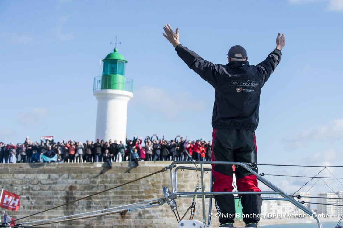 voile, tour du monde, finish, arrivée, solitaire, solo, race, course