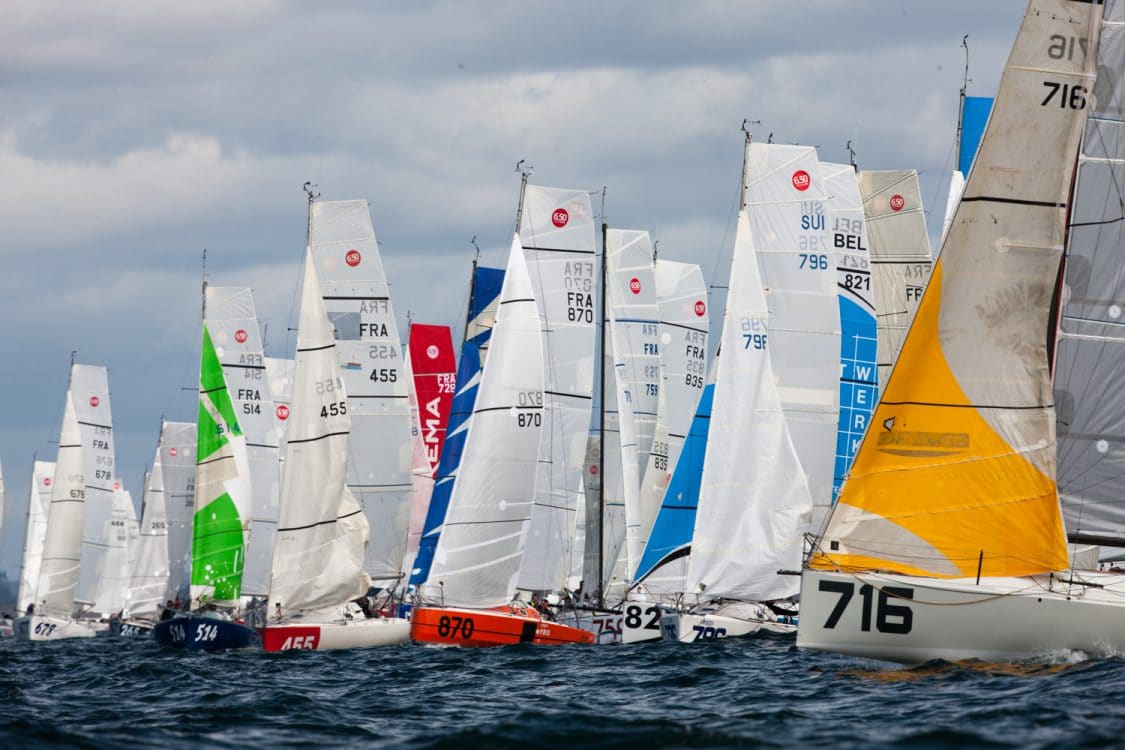 2015, Classe mini, LBSM, classe mini, course au large, depart, ligne depart, lorient, mini, voile