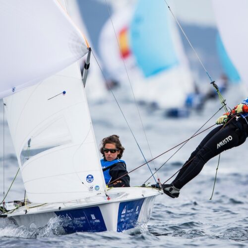 2017 World Cup Series Hyères, 470 Women, Classes, Olympic Sailing, Pedro Martinez, SUI 5 Linda Fahrni SUIFL2 Maja Siegenthaler SUISM14, Sailing Energy, World Cup Series Hyères 2017, World Sailing