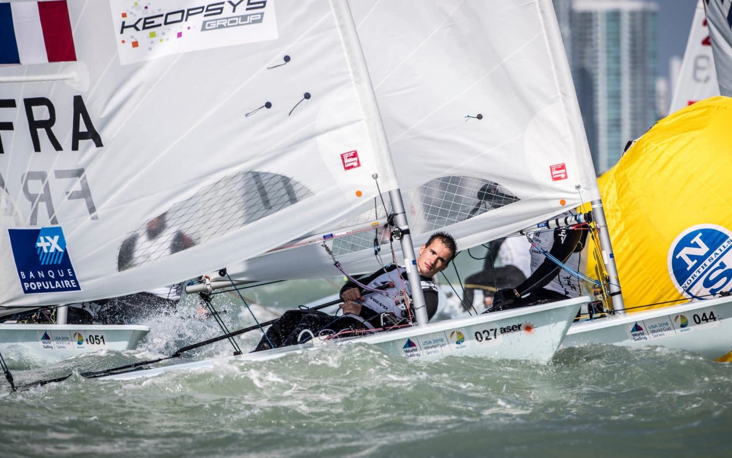27 FRA 213607 Loïc Queyroux (M) Laser, Classes, Laser, Olympic Sailing, Sailing Energy, World Cup Series Miami, World Sailing